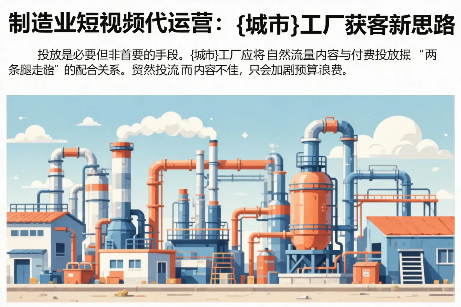 制造业短视频代运营:宁城工厂获客新思路